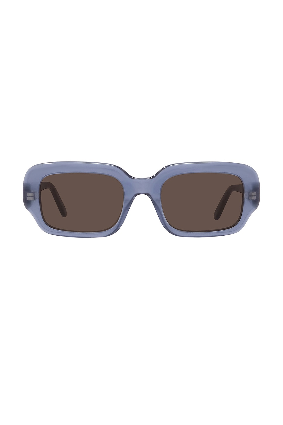 Loewe Slim Sunglasses In Shiny Light Blue & Brown