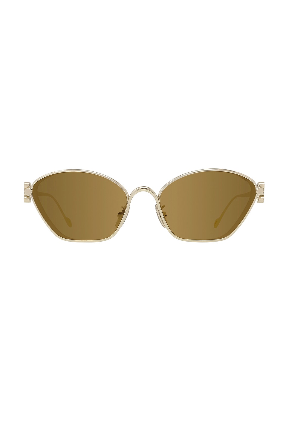 Anagram Sunglasses in Metallic Gold