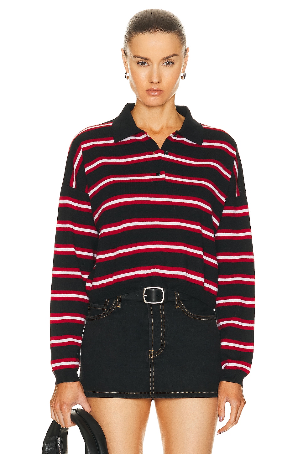 Image 1 of Loewe Polo Sweater in Black