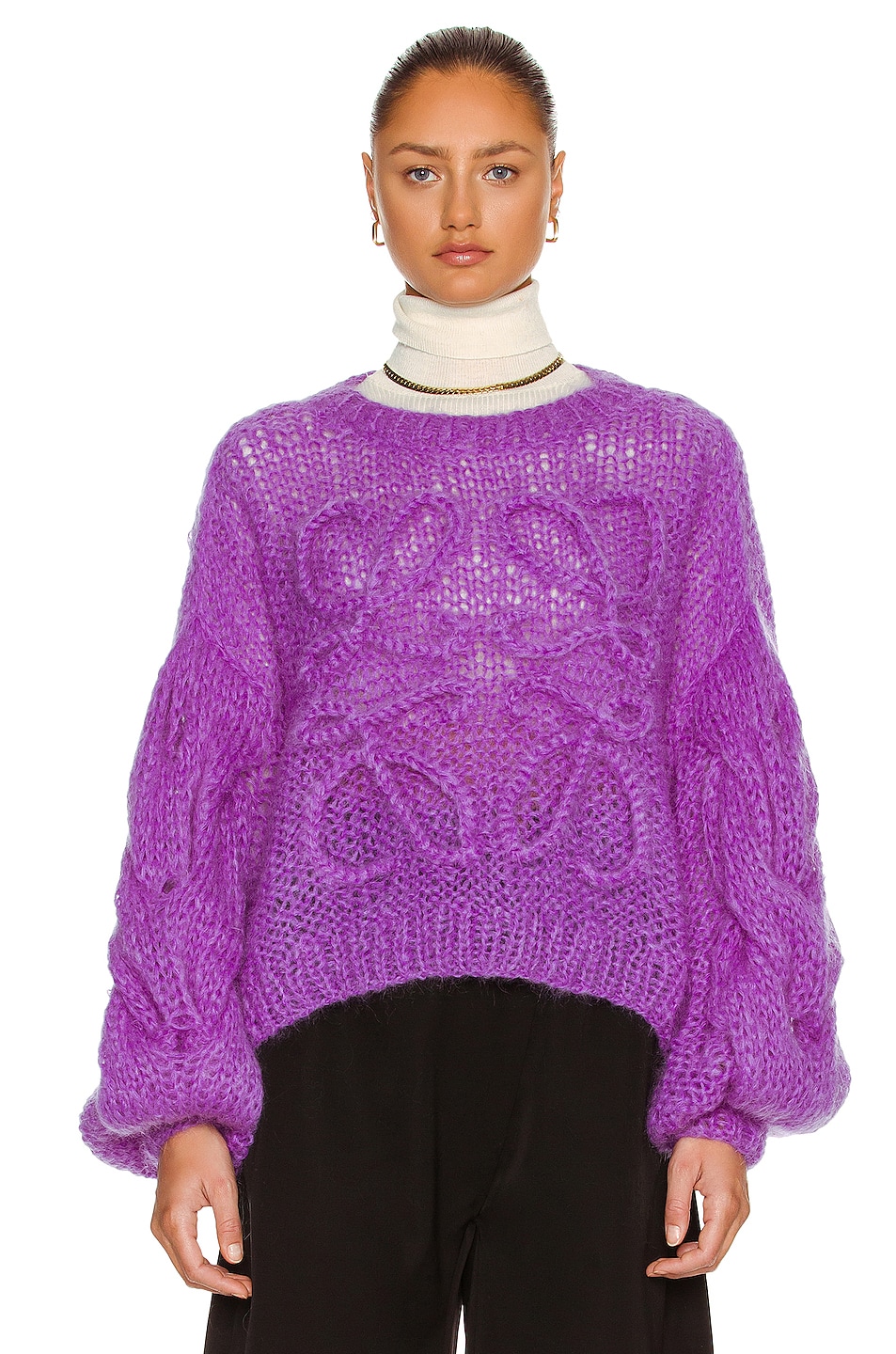Image 1 of Loewe Mohair Sweater in Lilac