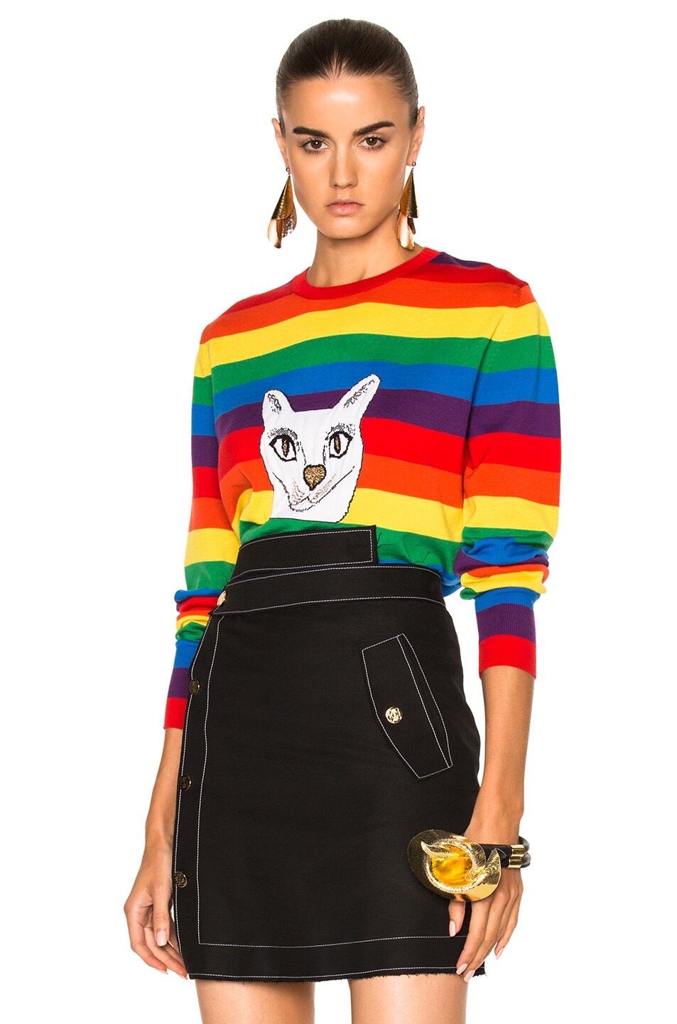 Image 1 of Loewe Rainbow Cat Sweater in Multicolor
