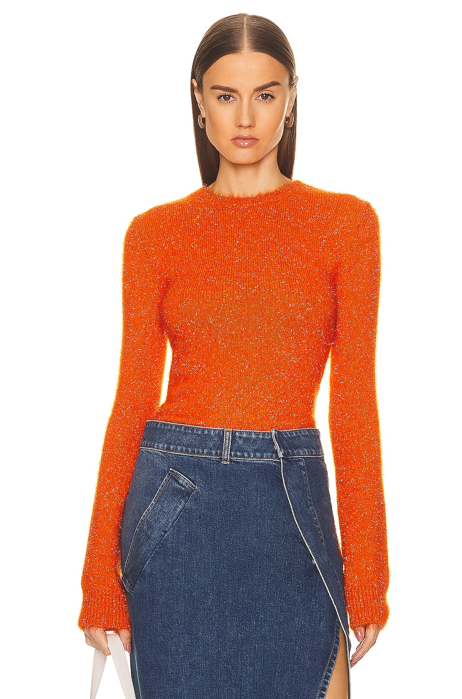 Image 1 of Loewe Sparkle Sweater in Orange