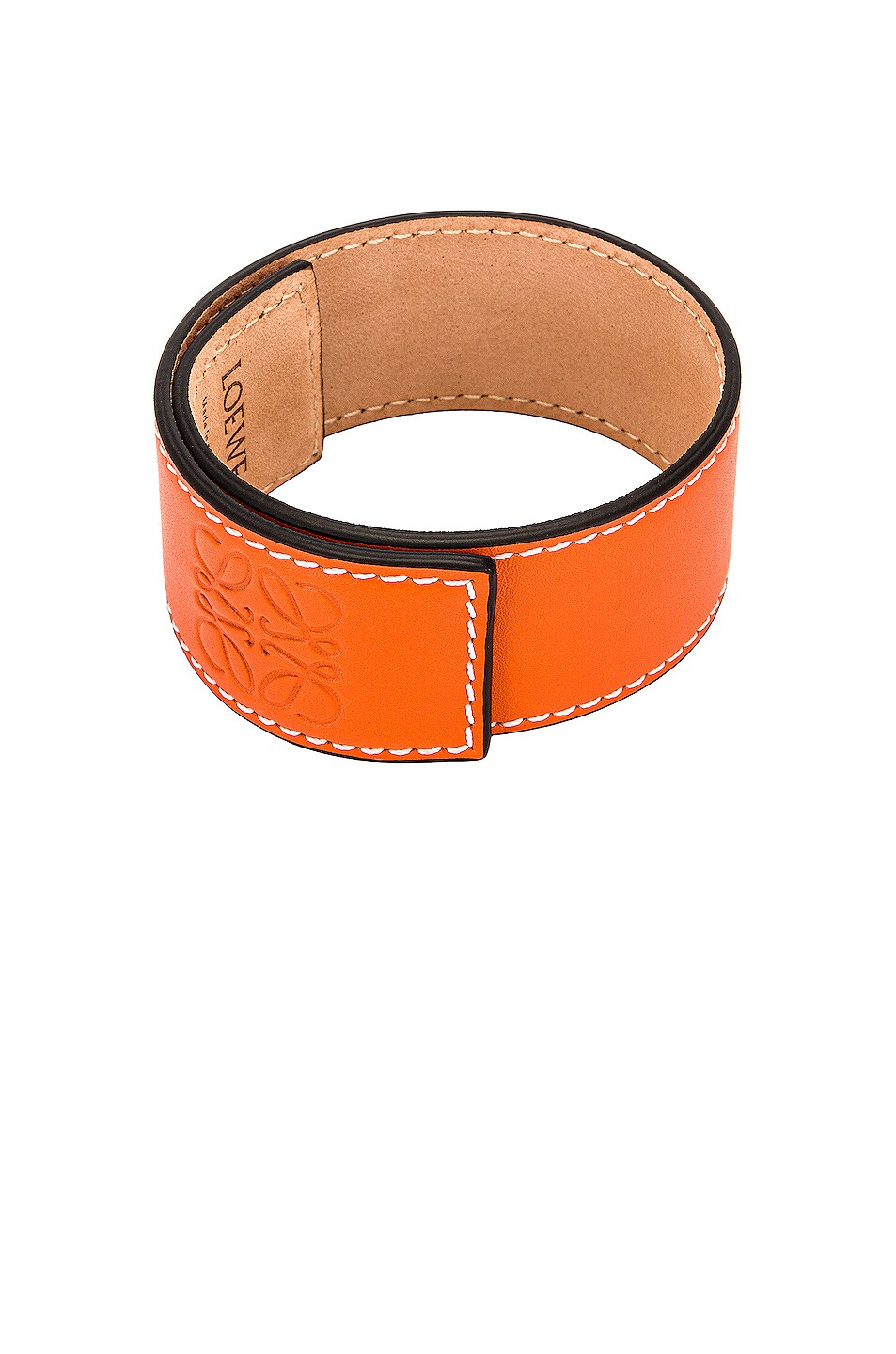 Image 1 of Loewe Small Slap Bracelet in Orange