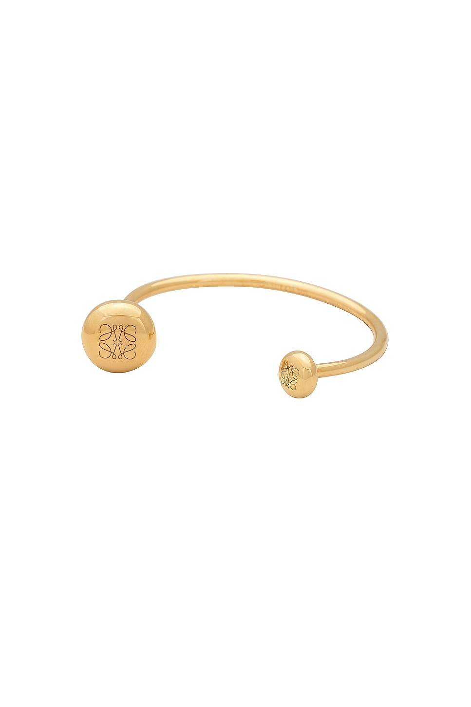 Image 1 of Loewe Anagram Pebble Cuff Bracelet in Gold
