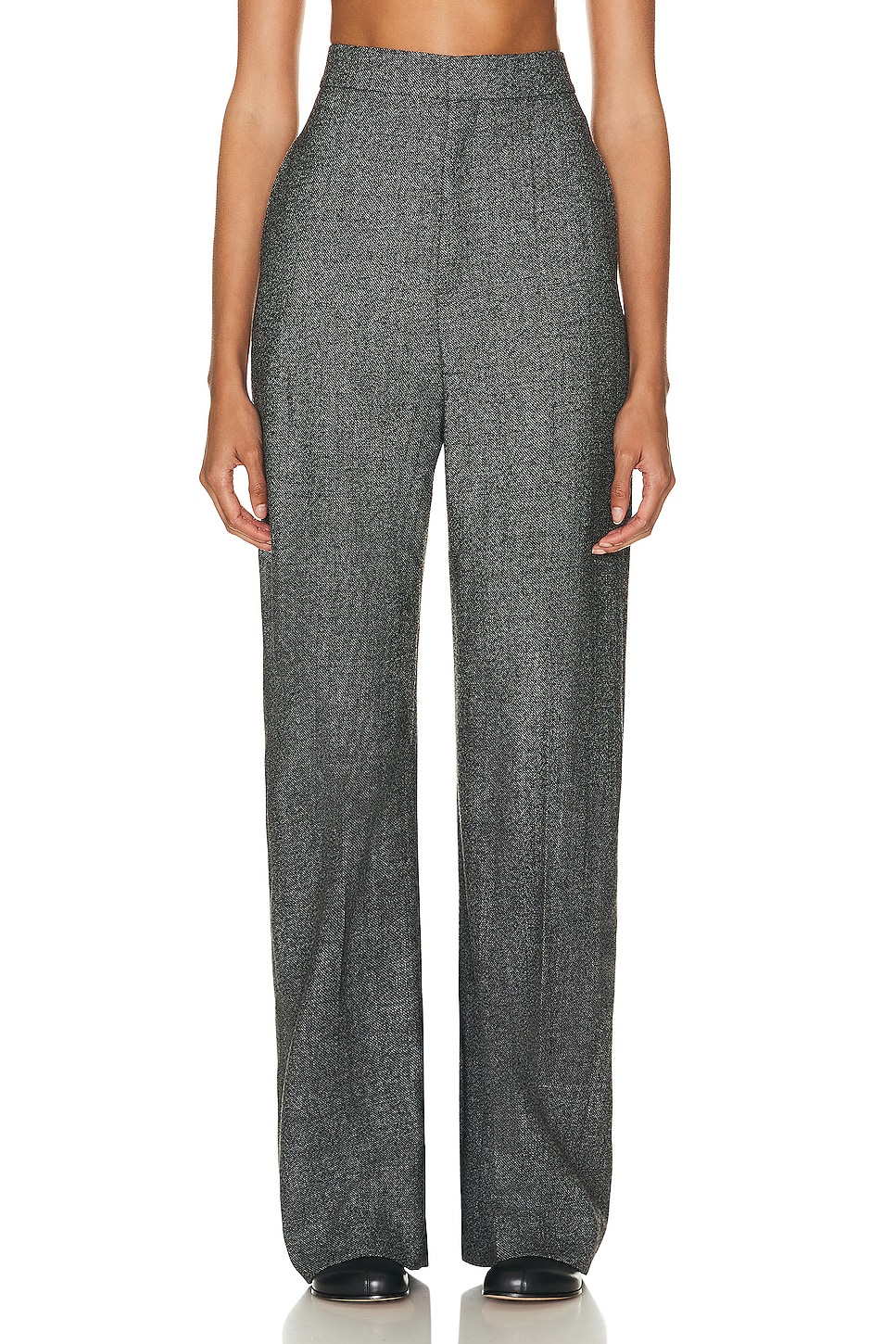 Image 1 of Loewe High Waisted Trouser in Black & White