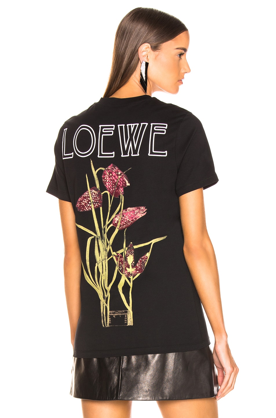 Loewe Botanical T Shirt in Black | FWRD