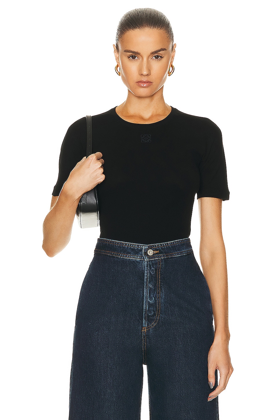 Loewe Cropped Top in Black | FWRD