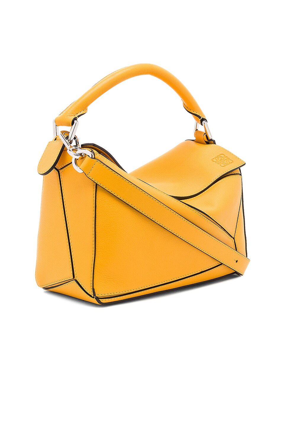 Loewe Puzzle Small Bag in Yellow Mango | FWRD