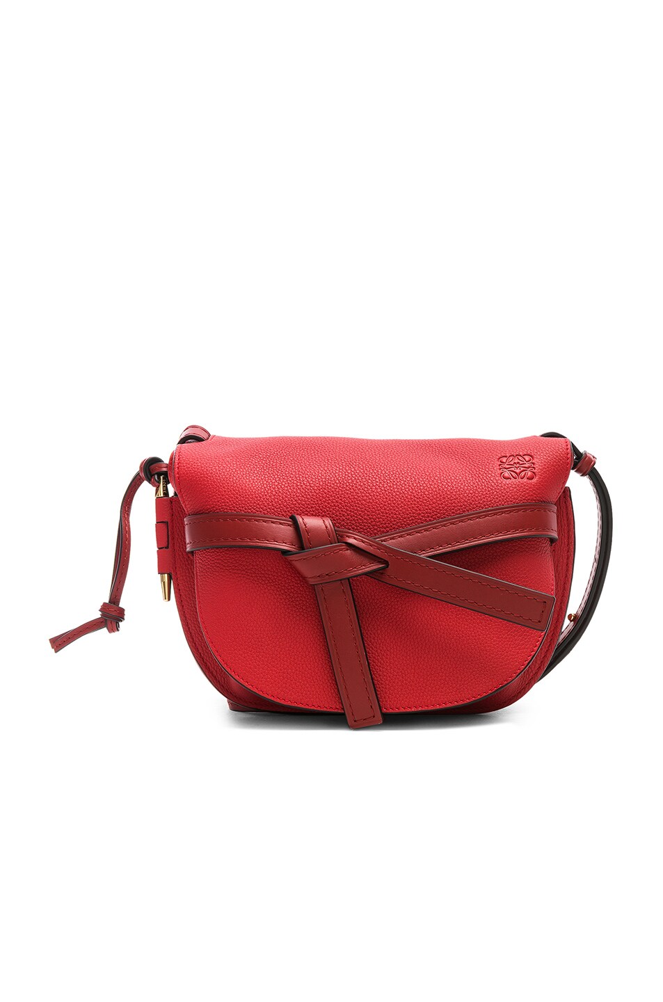 Image 1 of Loewe Gate Small Bag in Scarlet Red & Burnt Red