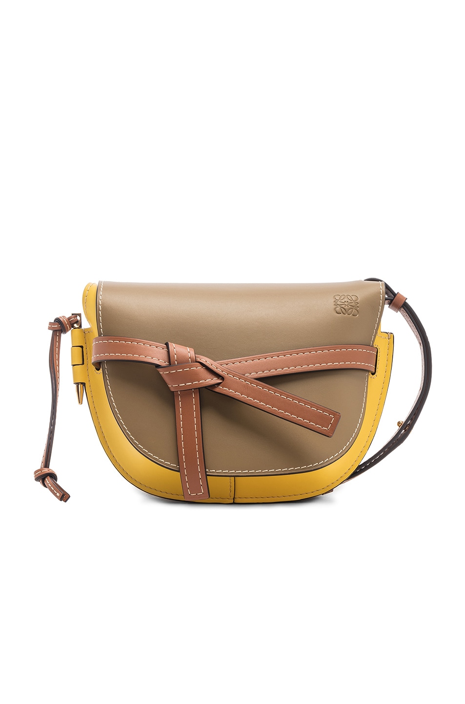 Image 1 of Loewe Gate Small Bag in Leaf & Yellow