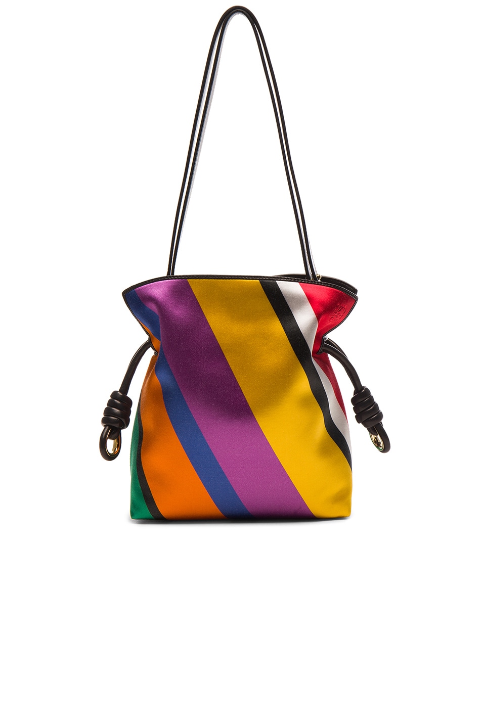 Image 1 of Loewe Flamenco Knot Small Stripe Bag in Multicolor