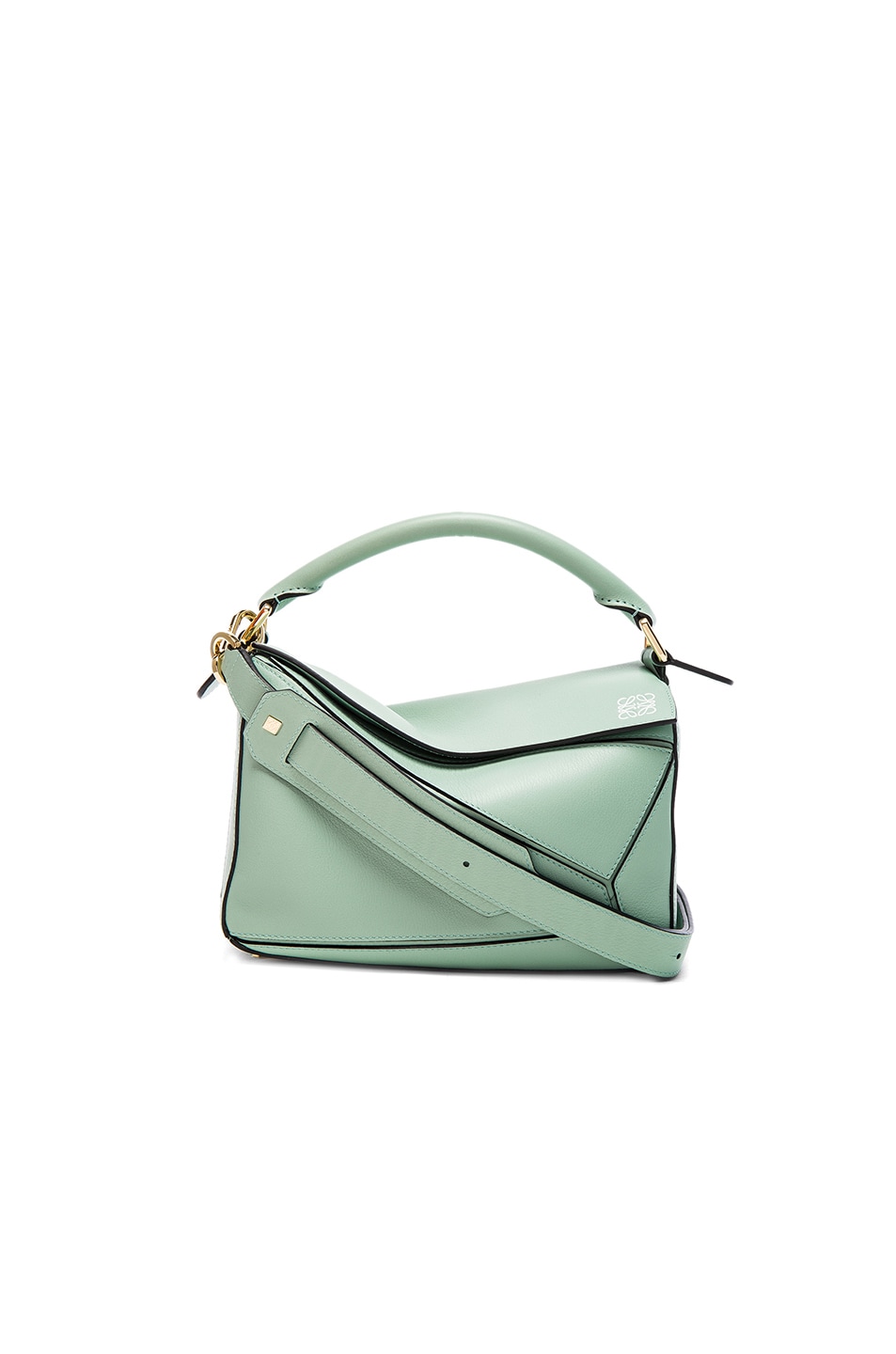 Image 1 of Loewe Puzzle Small Bag in Sea Water Green
