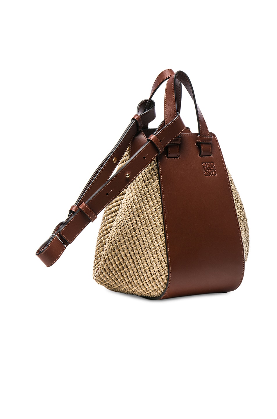 loewe mini raffia bag