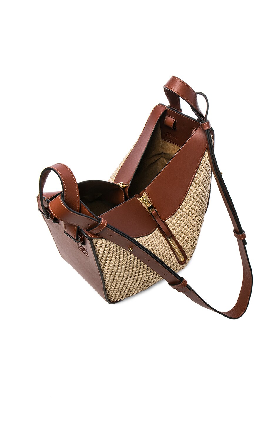loewe mini raffia bag