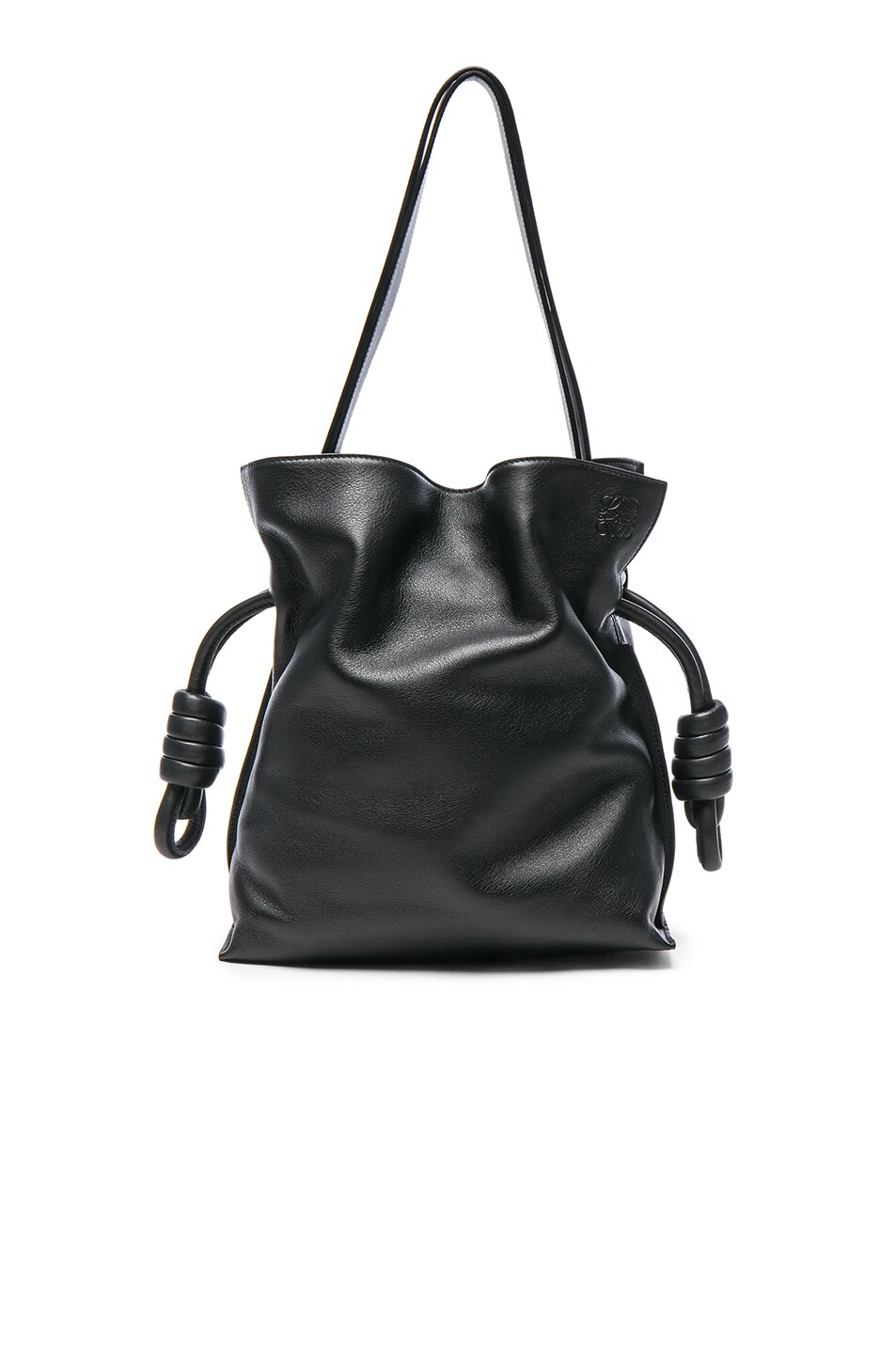 Image 1 of Loewe Flamenco Knot Bag in Black