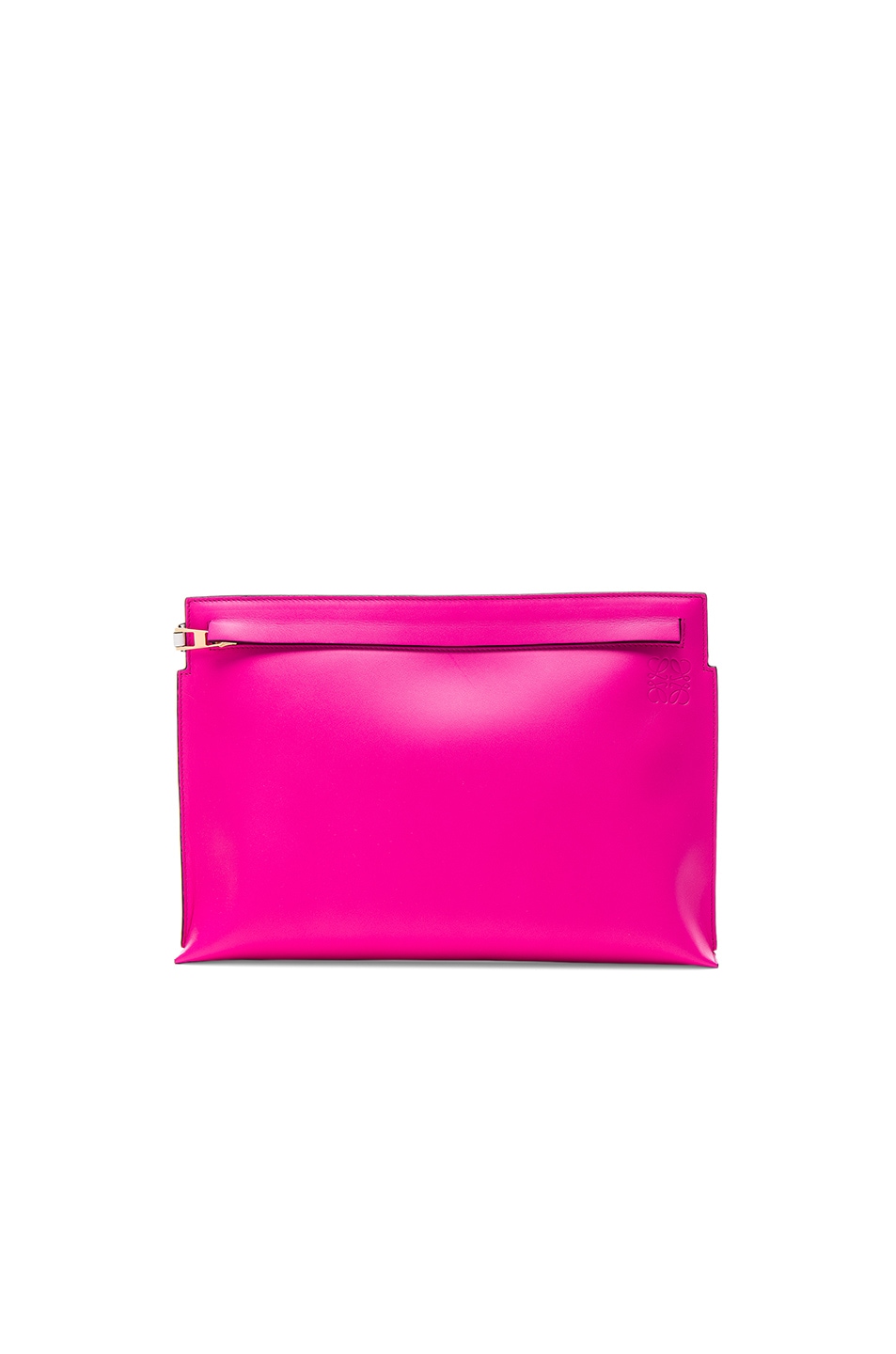 Image 1 of Loewe T Pouch in Shocking Pink & White