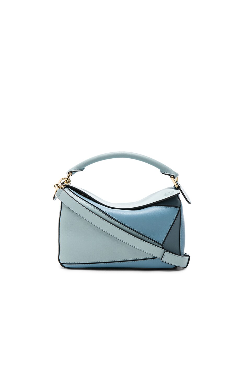 Image 1 of Loewe Small Puzzle Bag in Aqua, Light Blue & Stone Blue