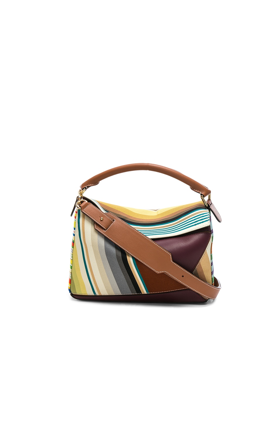 Image 1 of Loewe Striped Puzzle Bag in Multicolor
