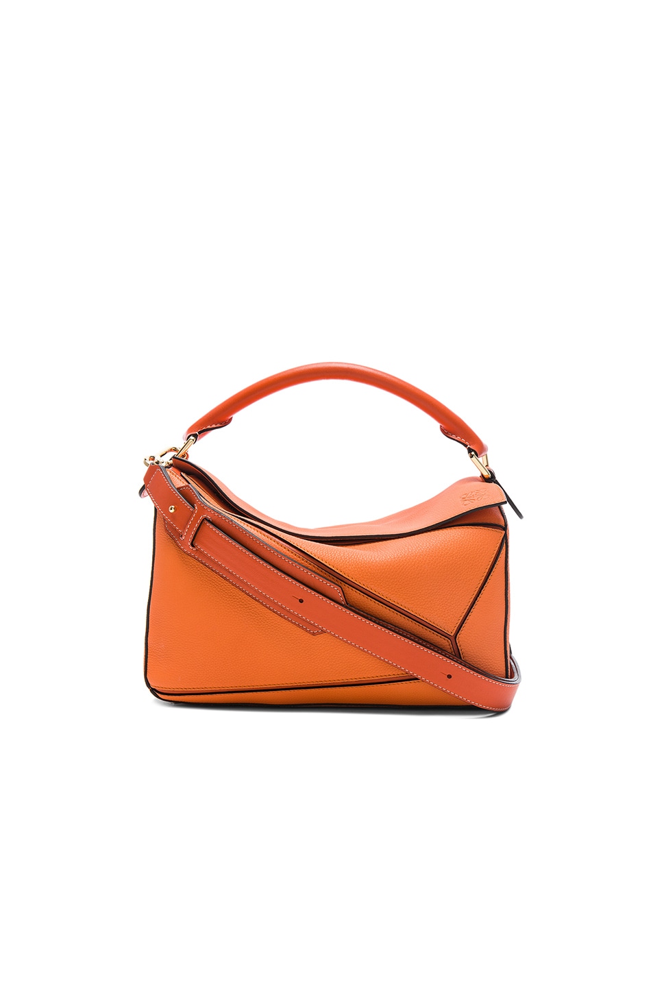 Image 1 of Loewe Puzzle Bag in Apricot & Orange