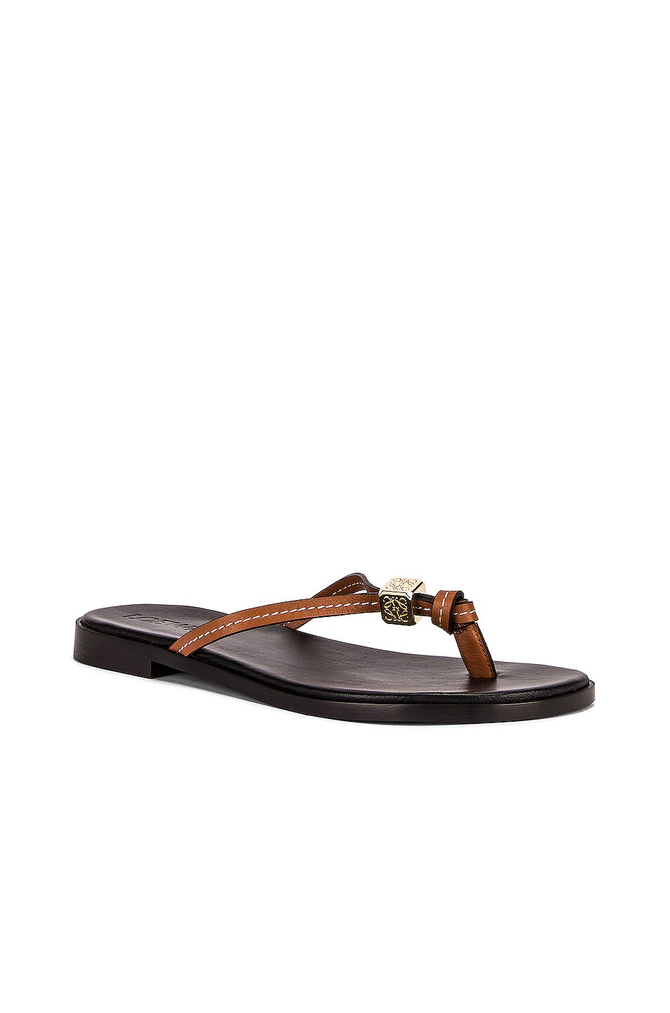 Loewe Paula's Dice Flip Flop in Tan FWRD
