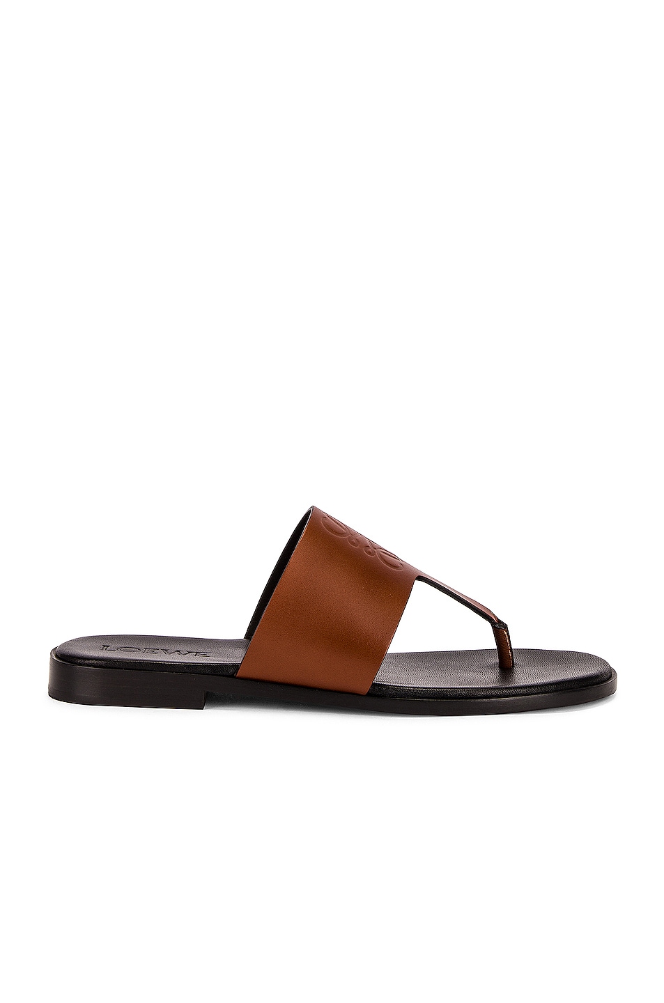 Image 1 of Loewe Paula's Ibiza Anagram Flip Flop Sandal in Tan