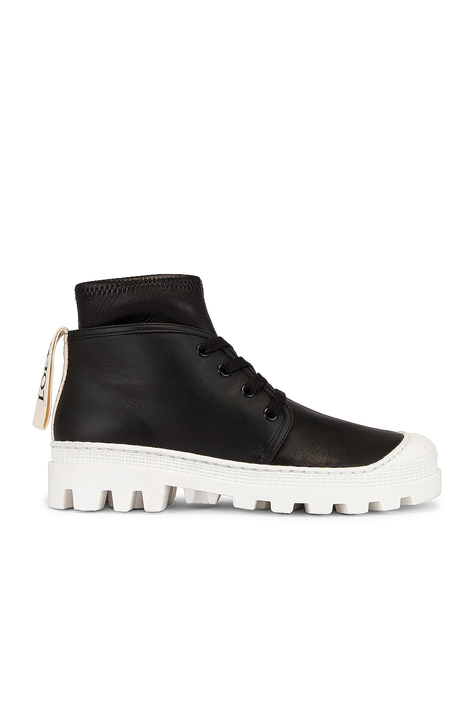 Image 1 of Loewe Stretch Combat Boot in Black