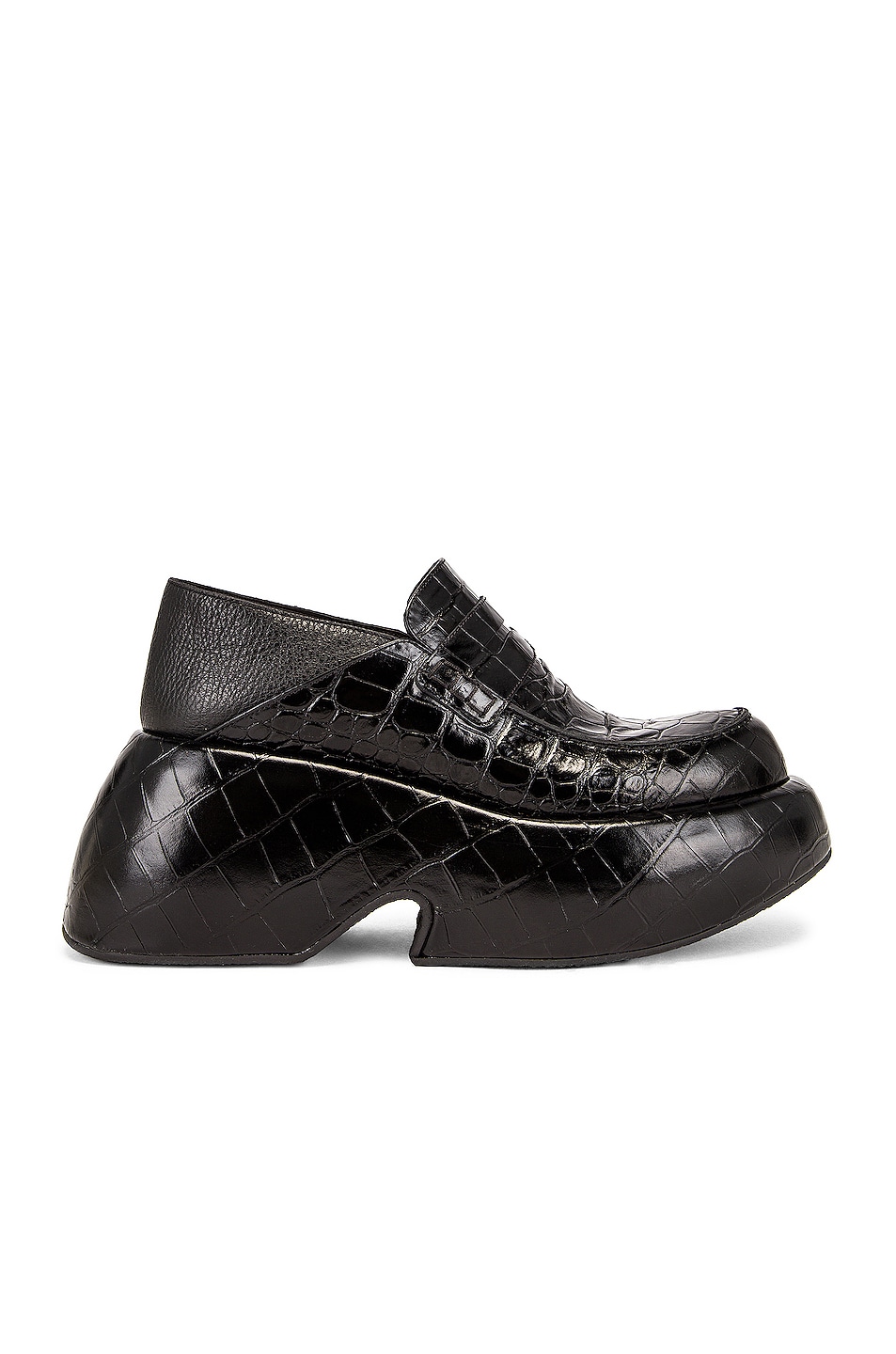 Image 1 of Loewe Wedge Slip On Loafer in Black & Black