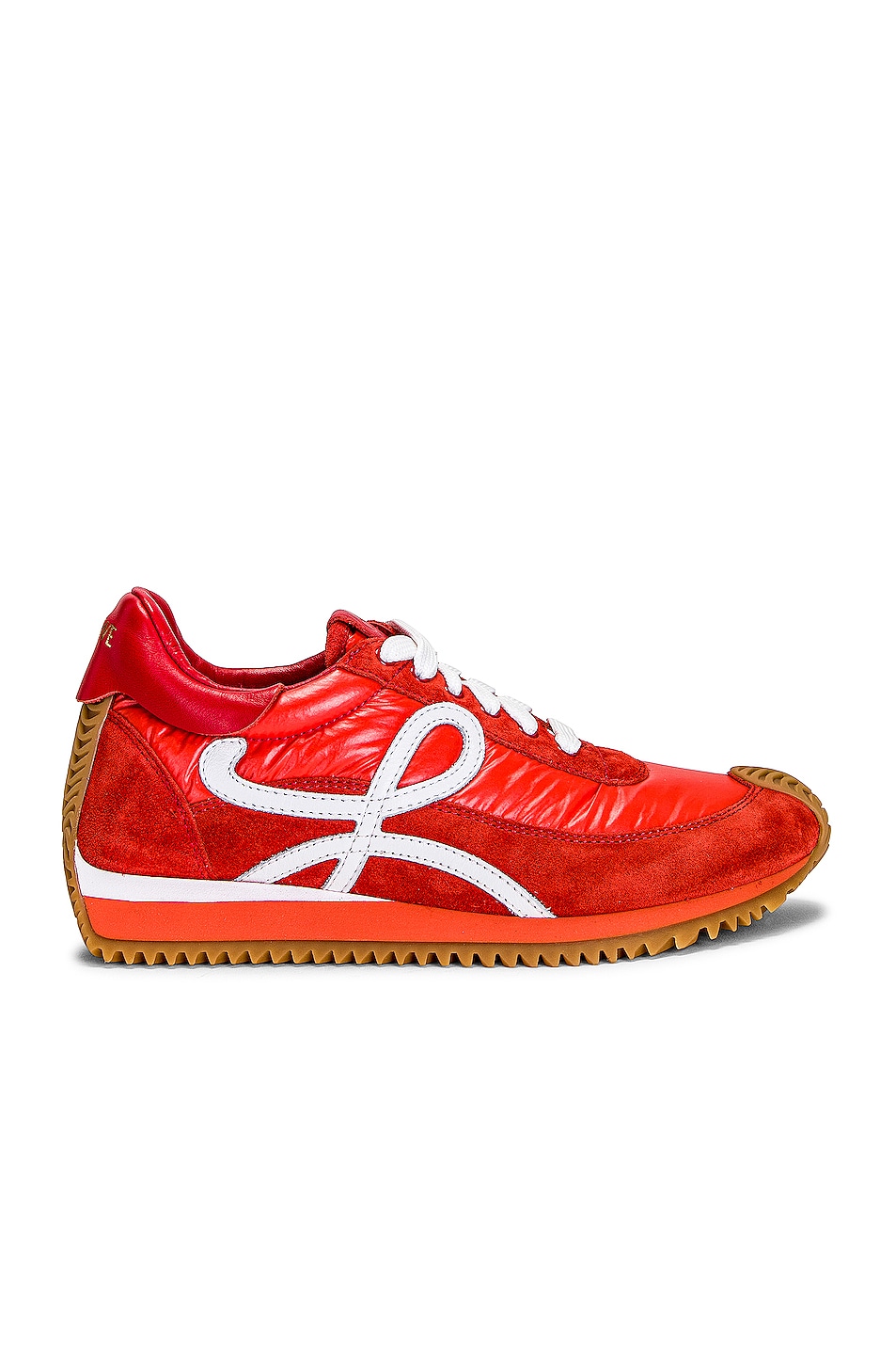 Image 1 of Loewe Padded Flow Runner Sneaker in Red Orange