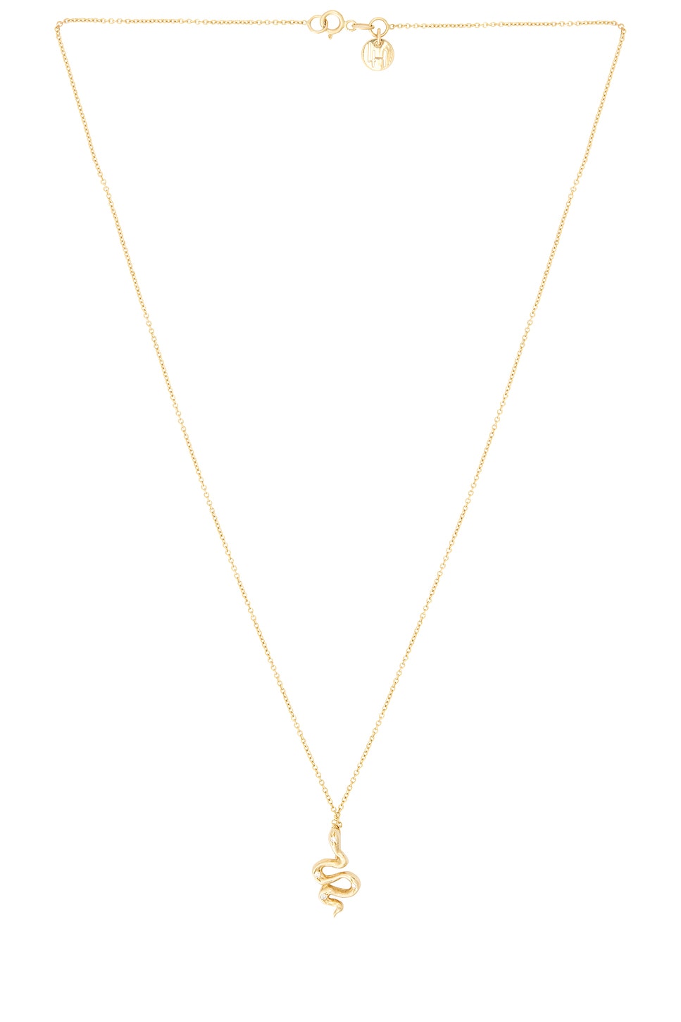 Image 1 of Logan Hollowell Kundalini Snake Pendant Necklace in Gold