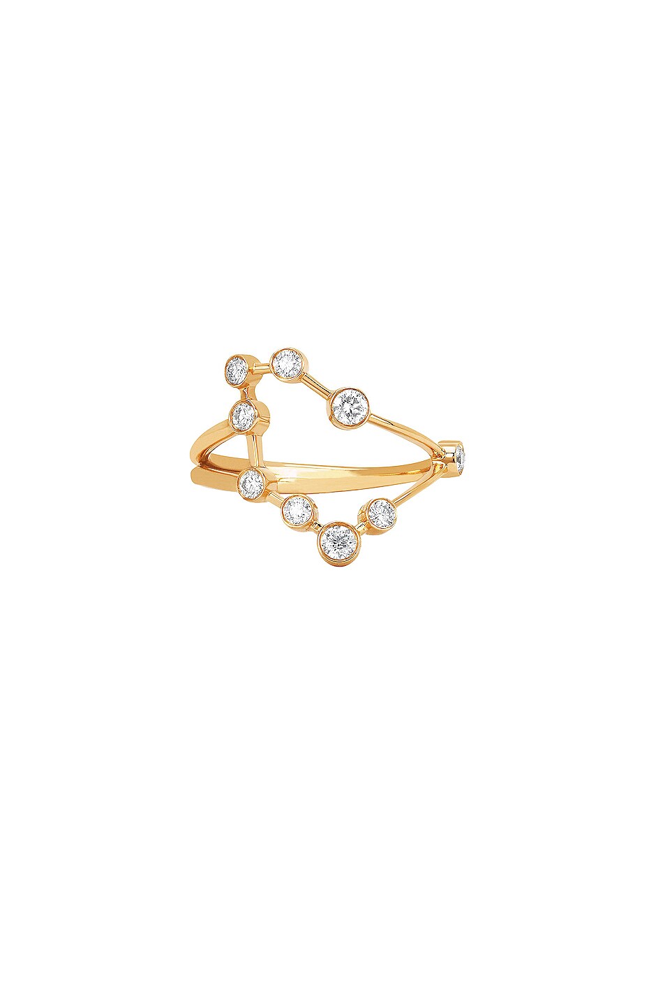 Image 1 of Logan Hollowell Capricorn Constellation Ring in Gold