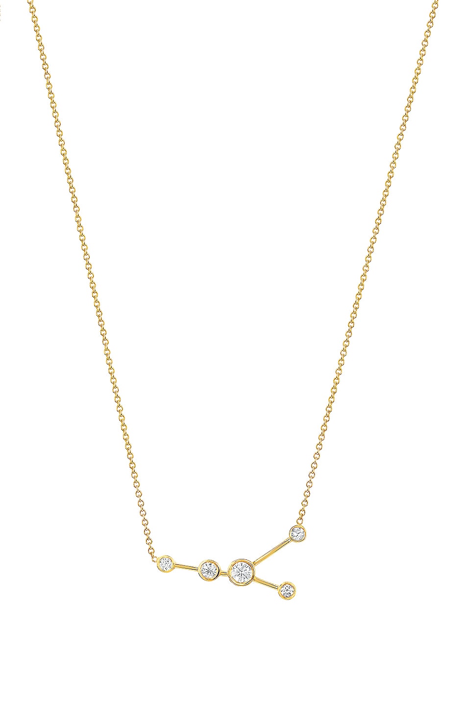 Image 1 of Logan Hollowell Cancer Constellation Necklace in Gold