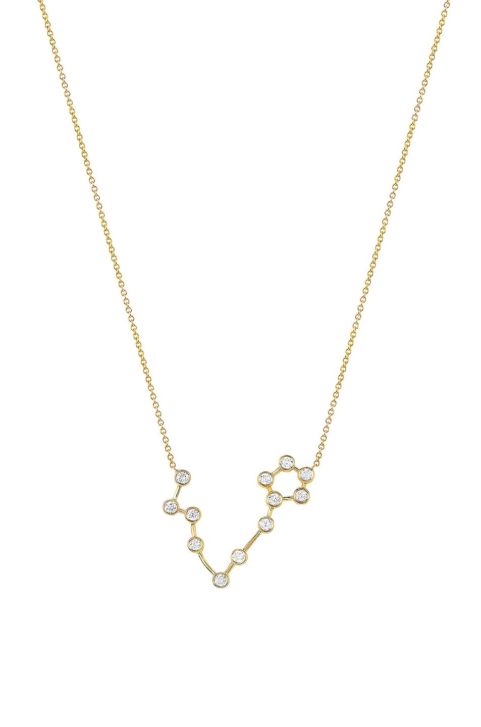 Image 1 of Logan Hollowell Pisces Constellation Necklace in Gold