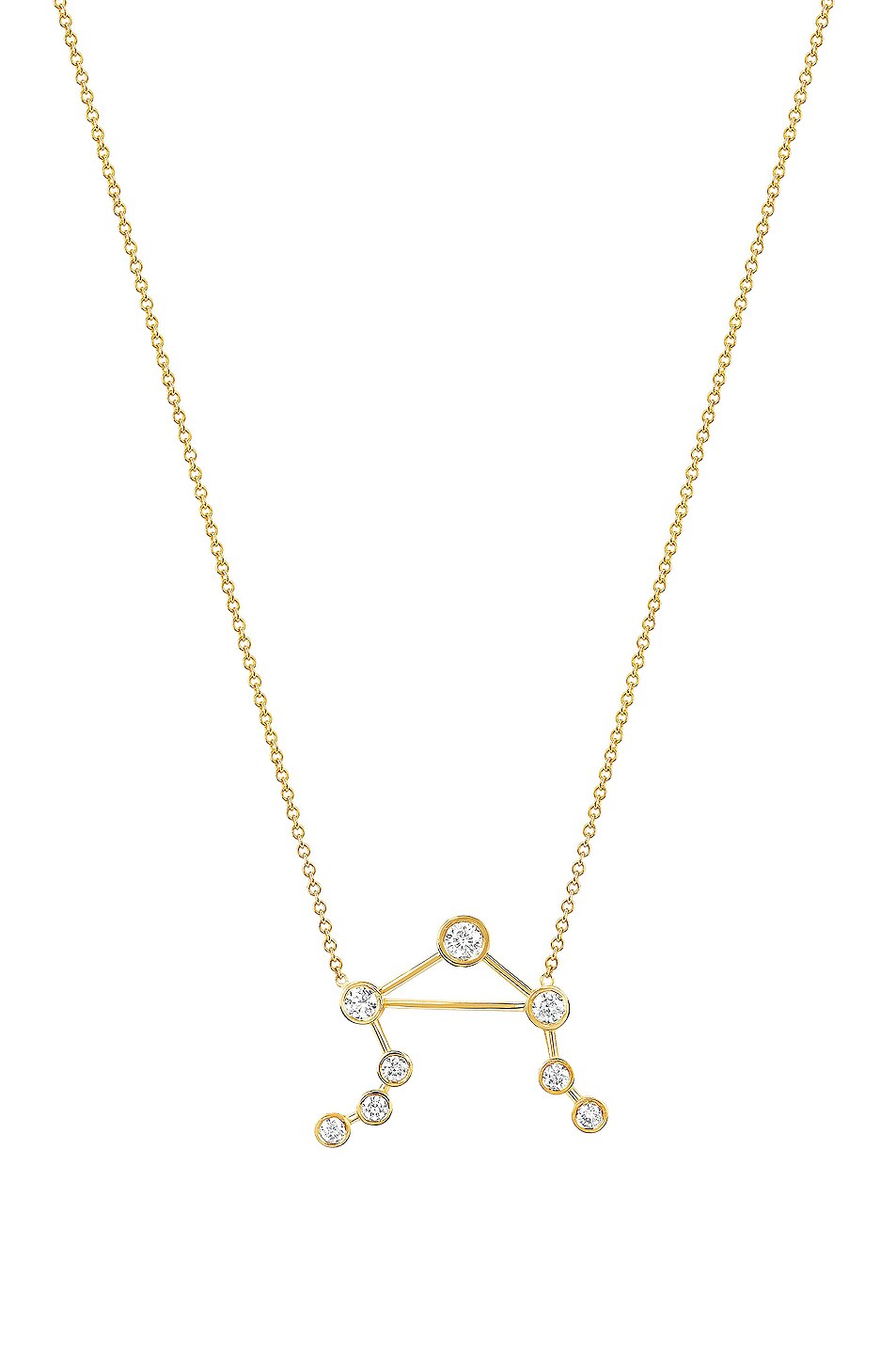 Image 1 of Logan Hollowell Libra Constellation Necklace in Gold