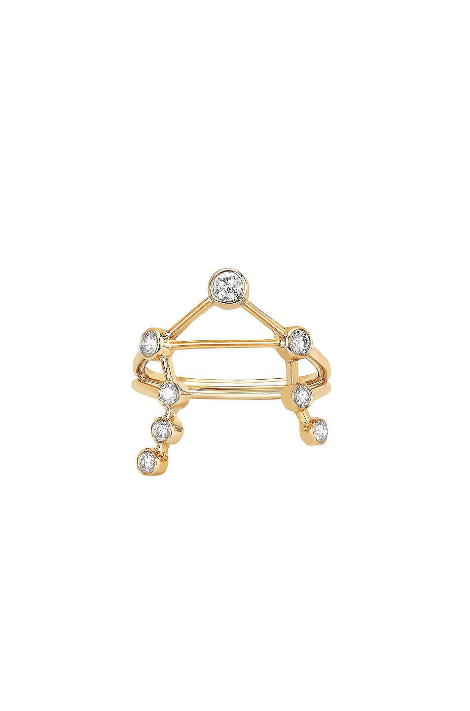 Image 1 of Logan Hollowell Libra Constellation Ring in Gold