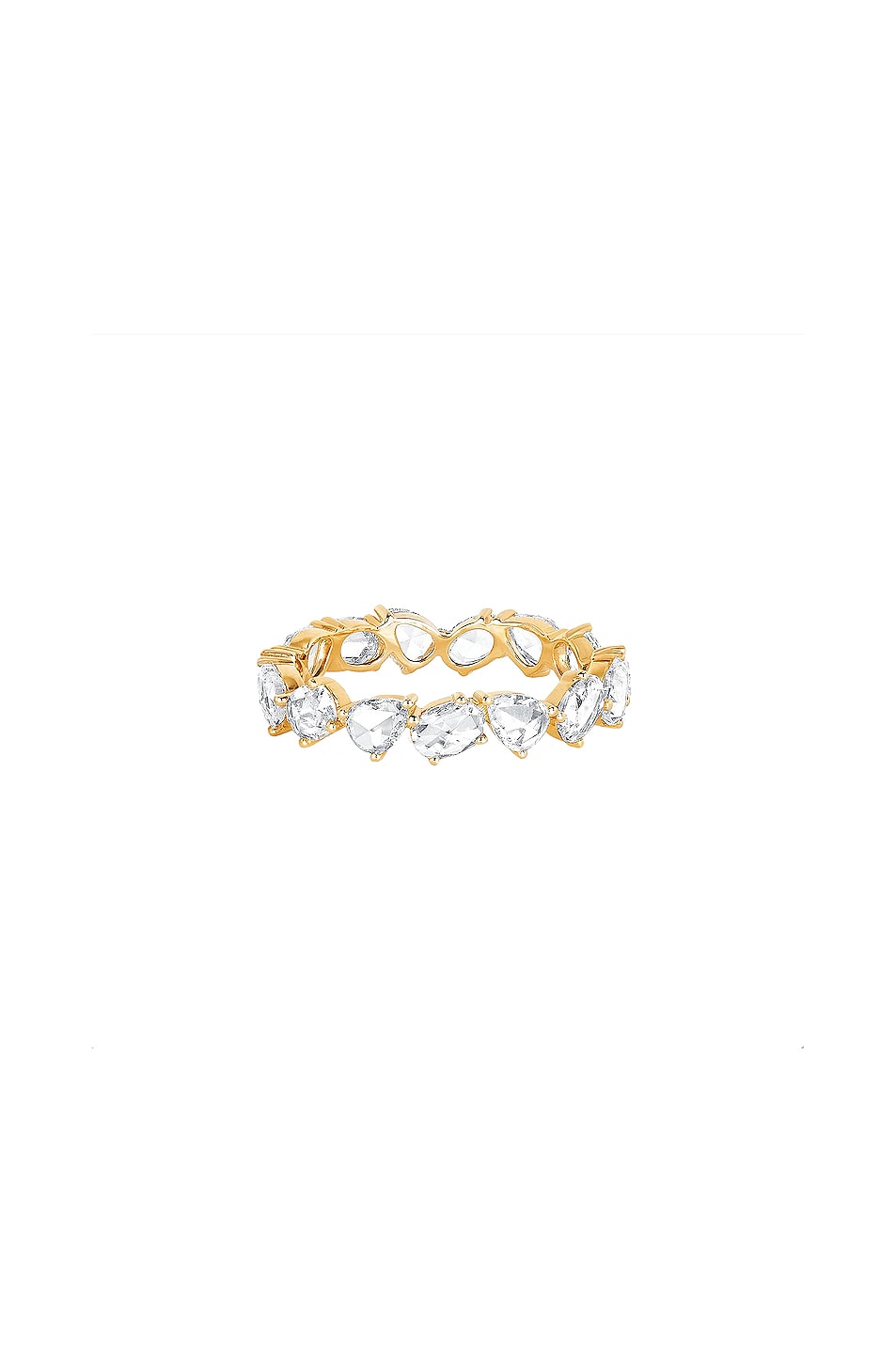 Image 1 of Logan Hollowell Eau De Rose Cut Multi Shape Diamond Band Ring in 14k Yellow Gold