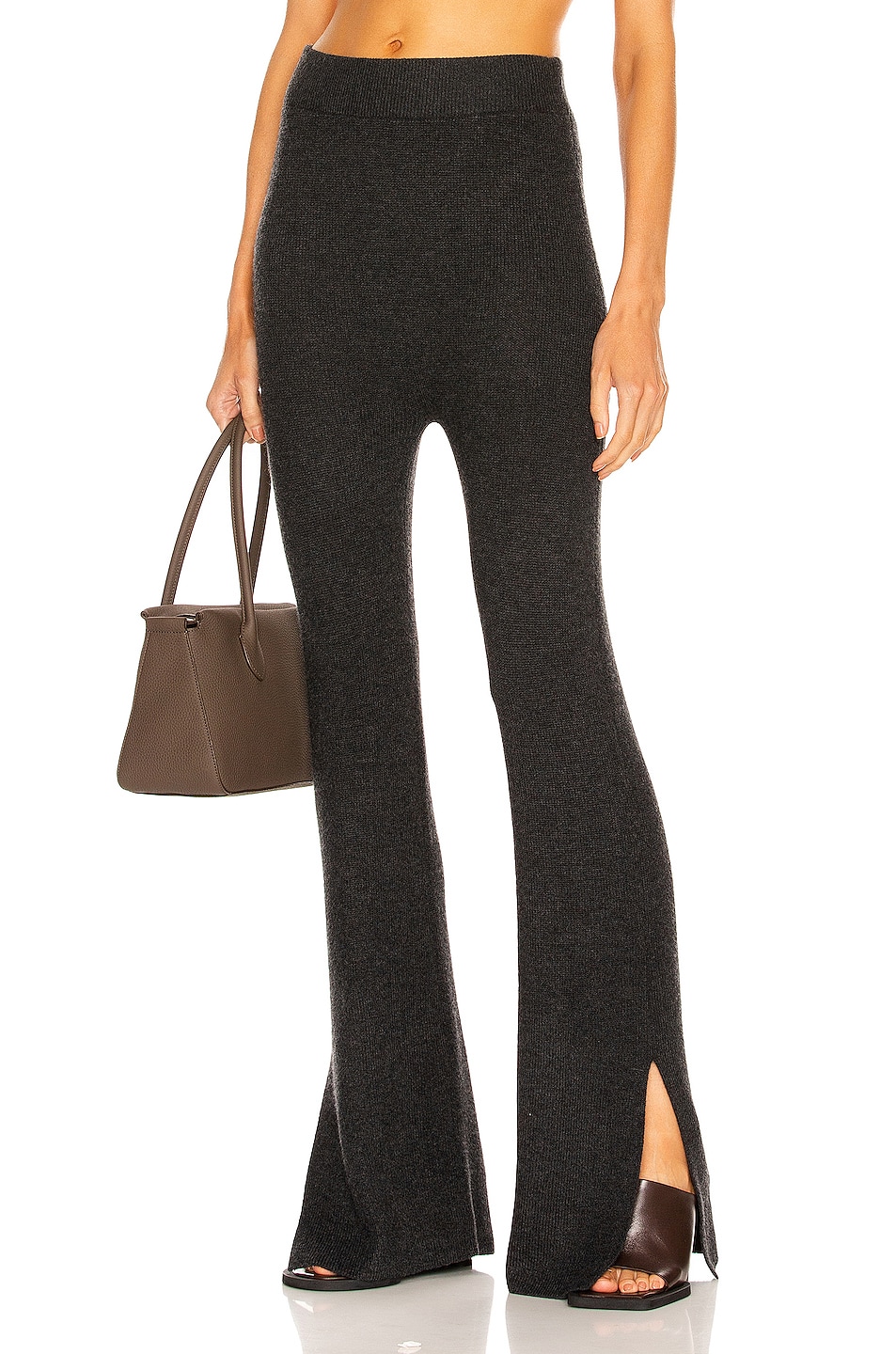 Image 1 of Le Ore Lodi Ribbed Knit Pant in Dark Shadow