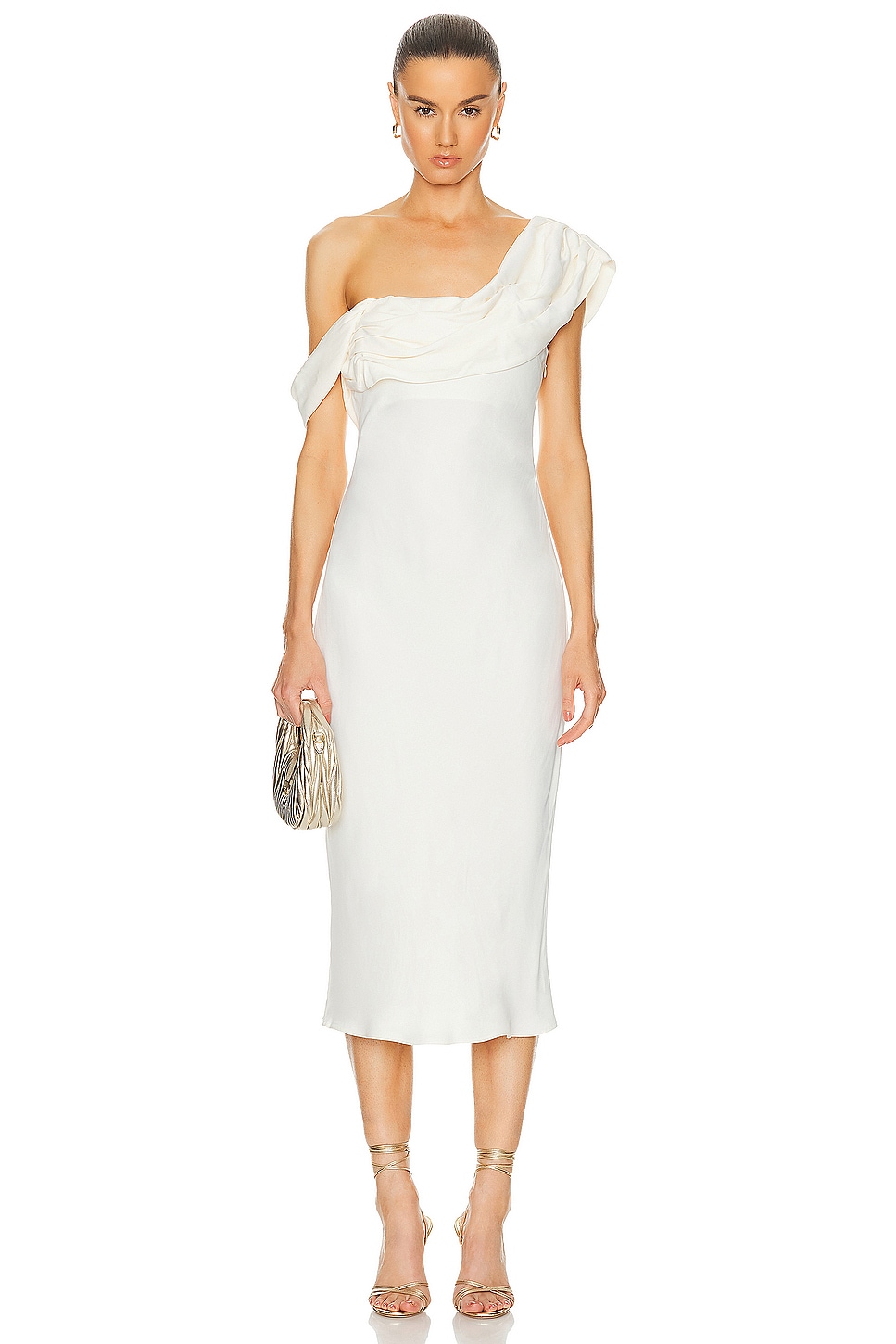 Image 1 of LPA Vania Midi Dress in Ivory