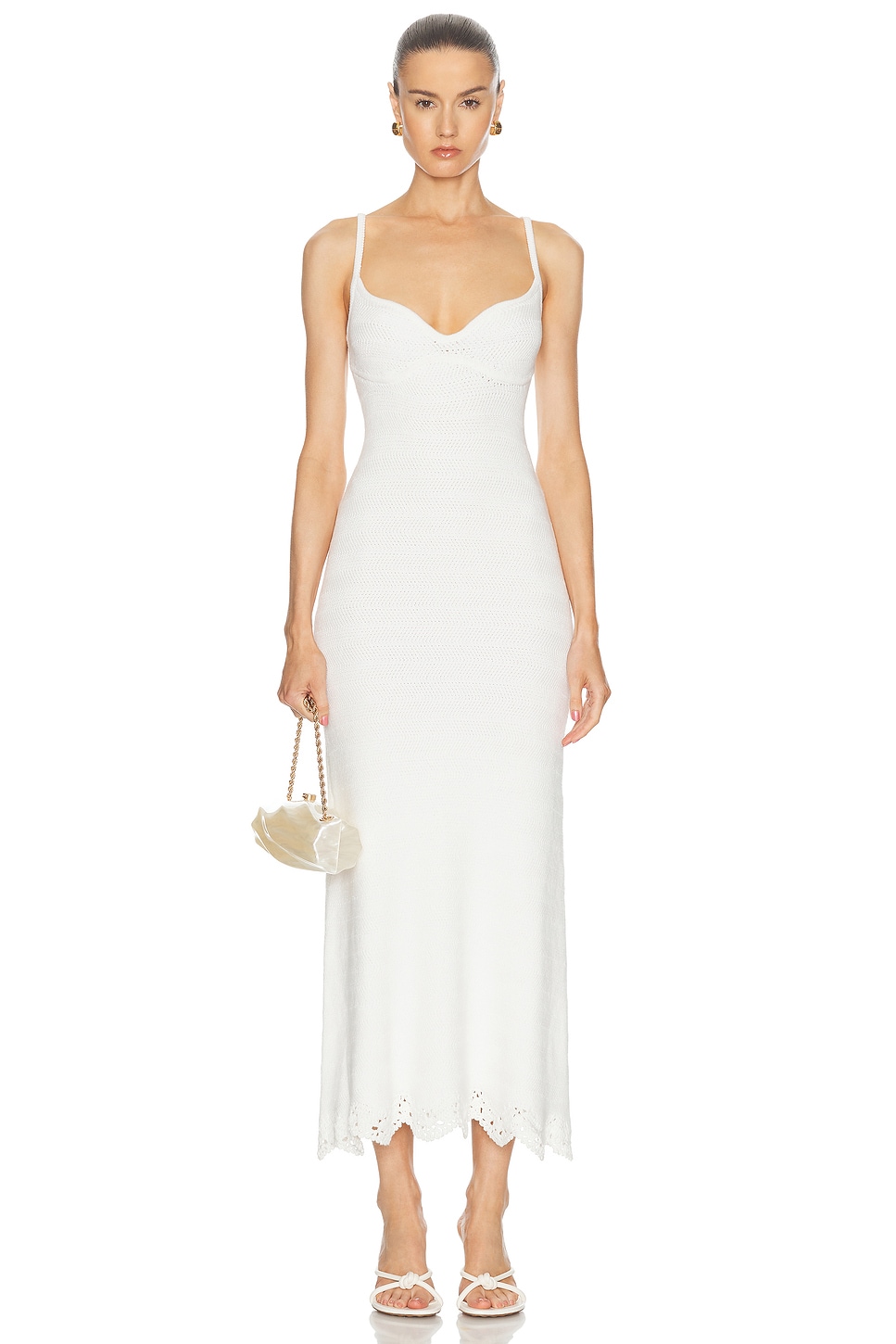 Ameri Maxi Dress in White