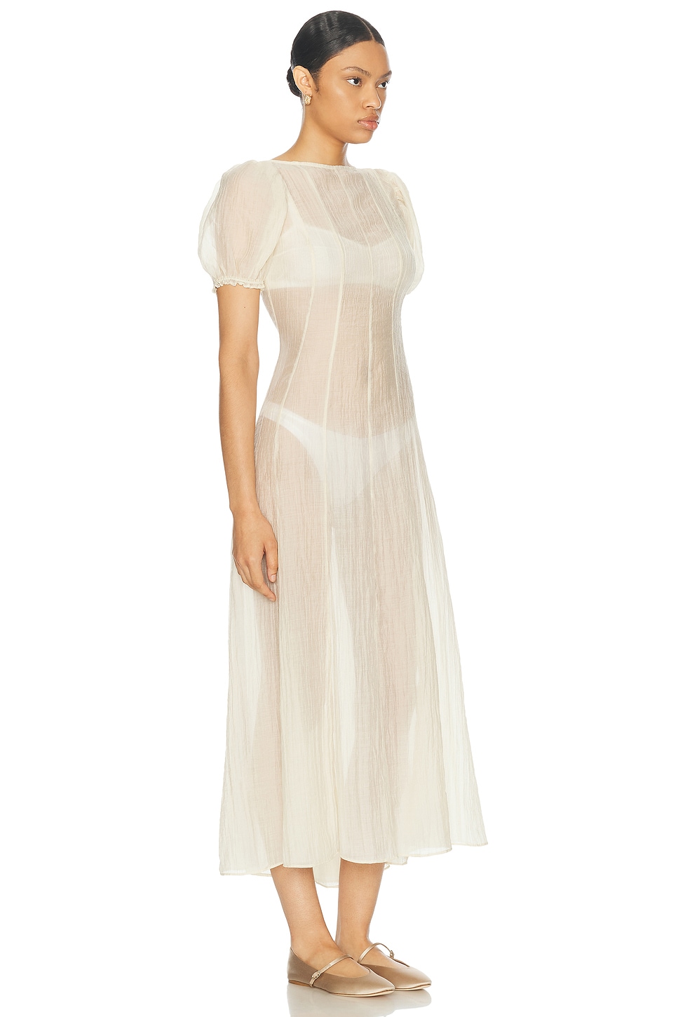 Lpa Emory Midi Dress In Ivory