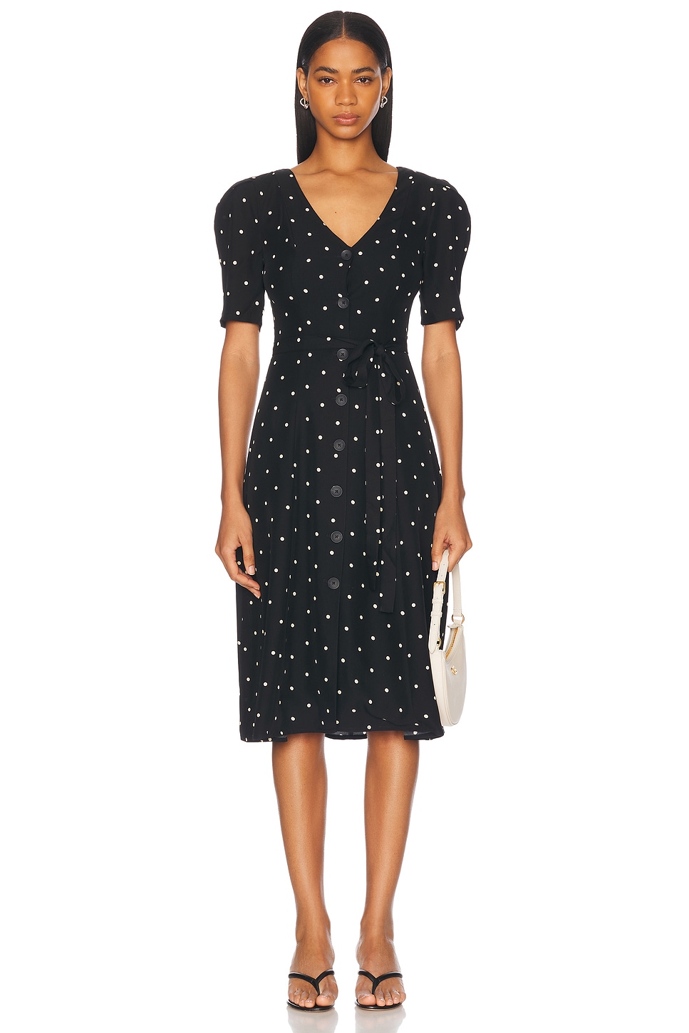 Image 1 of LPA Bambina Dress in Black And Cream Dot
