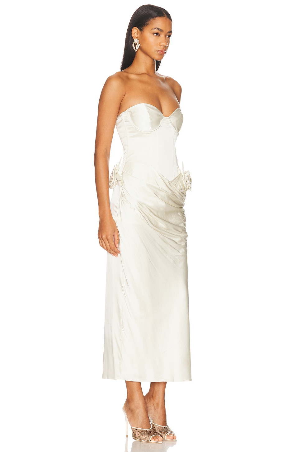 LPA Ilaria Corset Midi Dress