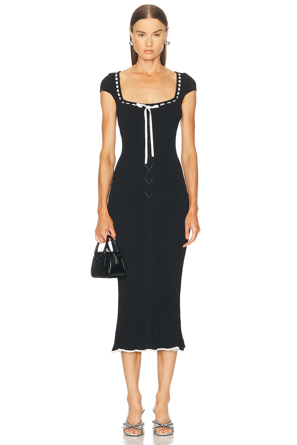 Image 1 of LPA Jonna Midi Dress in Black