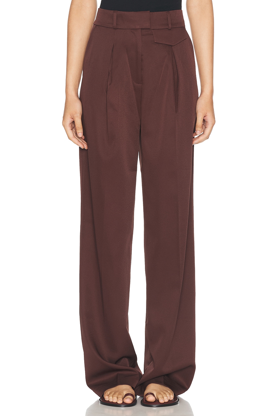 Image 1 of LPA Carlotta Pant in Dark Brown