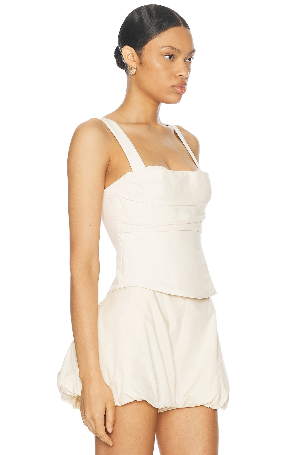 Shop Lpa Roselle Corset Top In Ivory