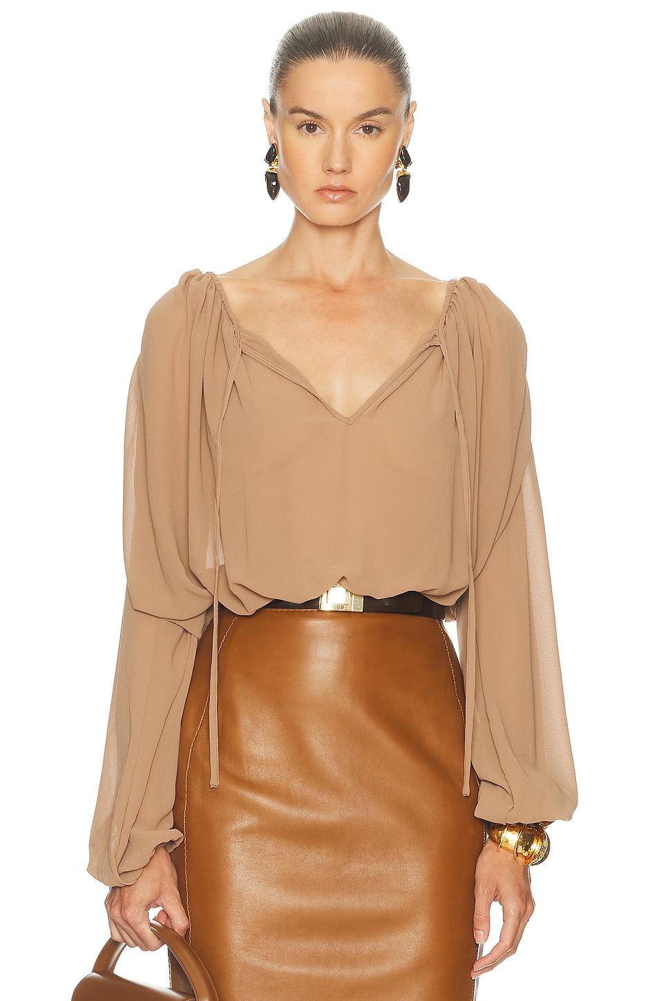 Lpa Davina Blouse In Neutral
