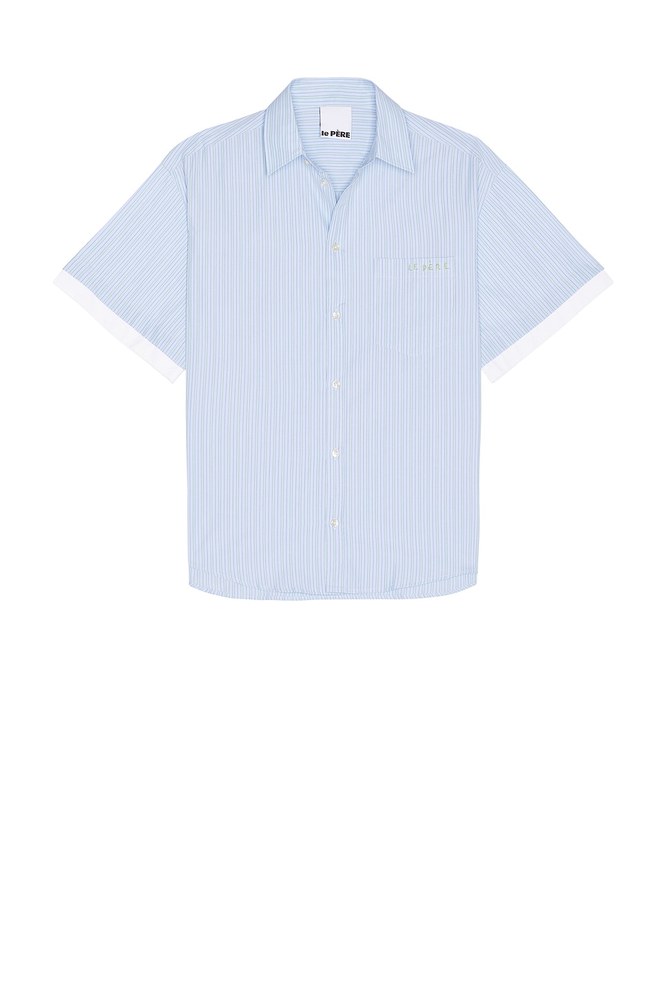 Le Pere Le Pre Double Short Sleeve Button Down Shirt