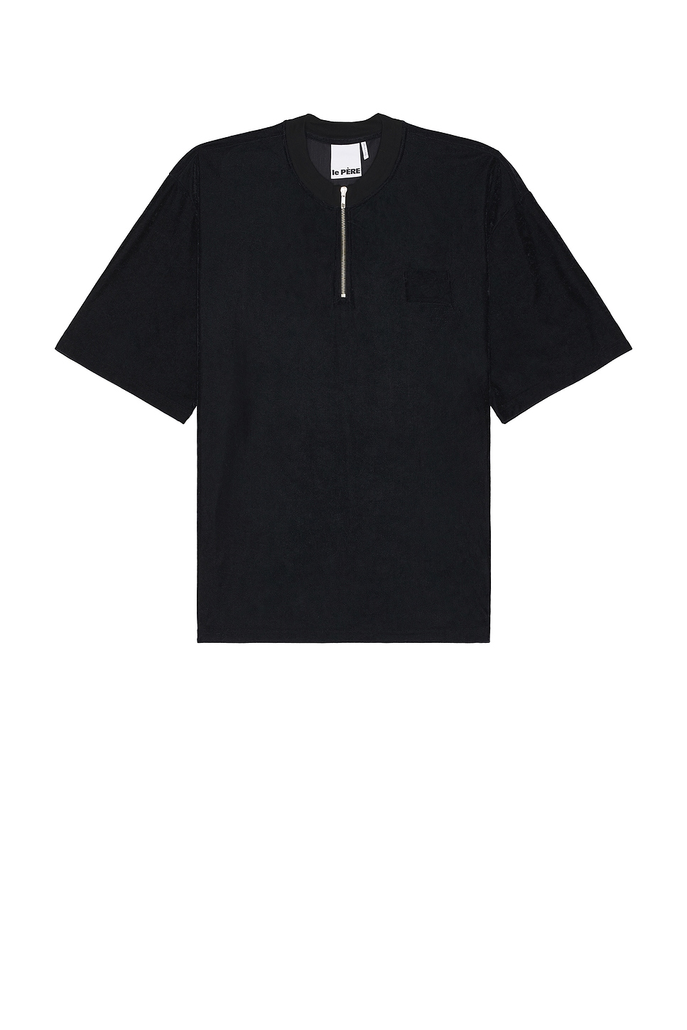 Image 1 of Le Père Zipper Tee in Black