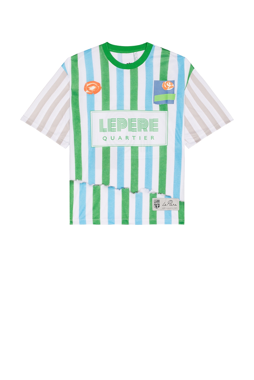 LPFC Mesh Tee in Multi in Green,Blue
