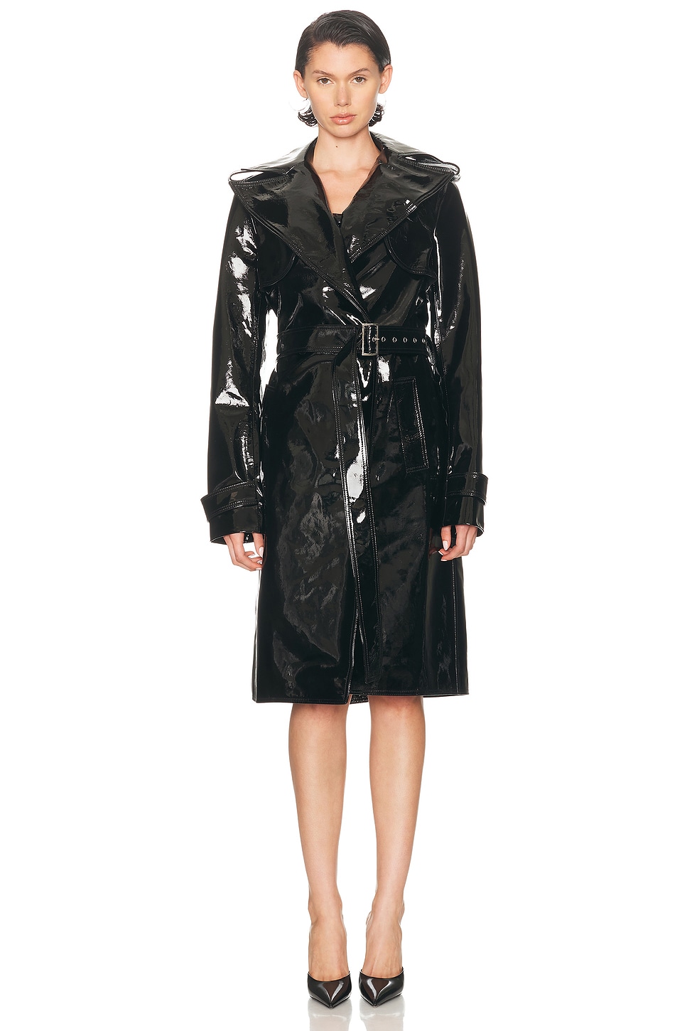 LaQuan Smith Trench Coat thumbnail