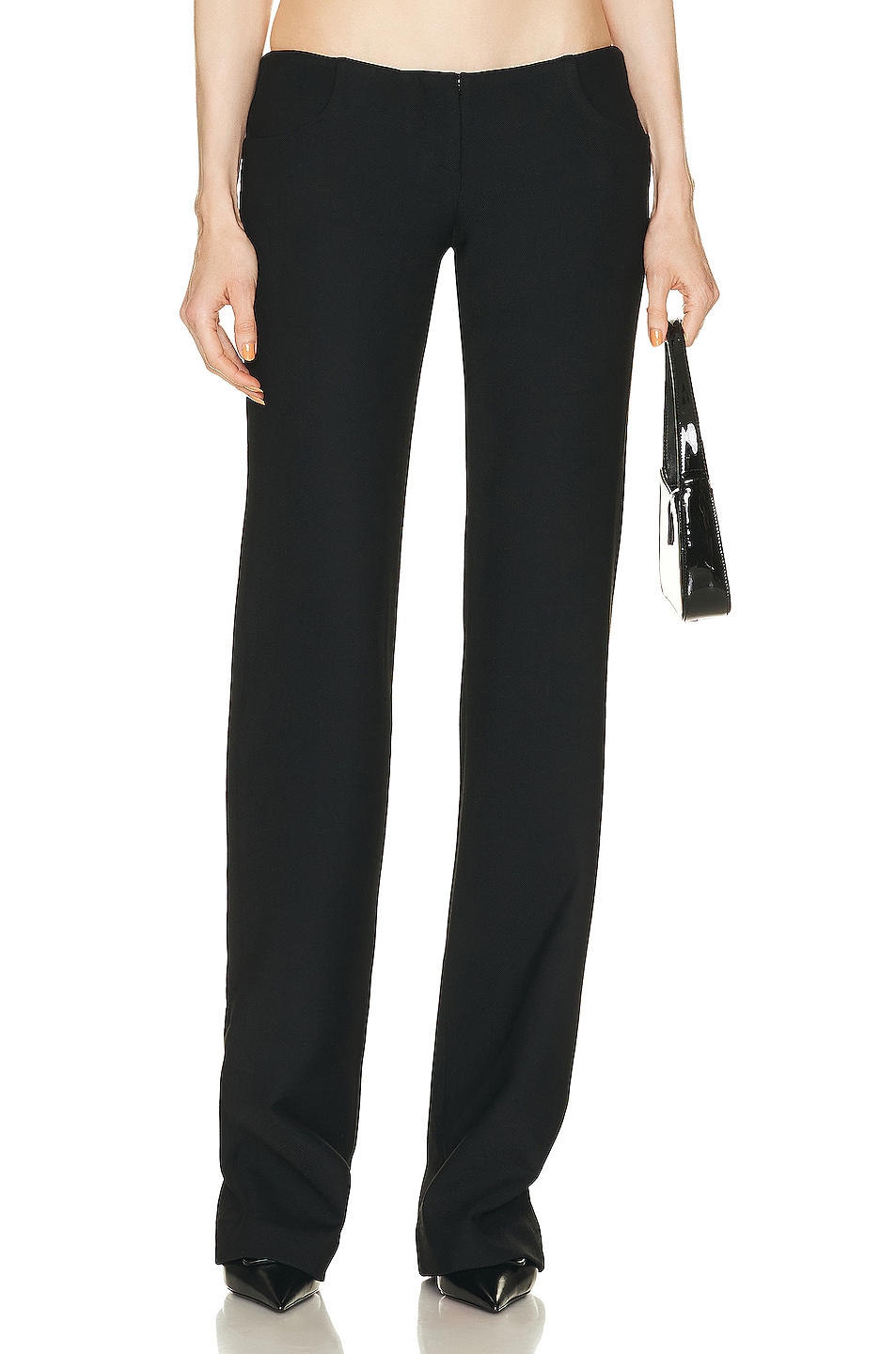 Image 1 of LaQuan Smith Low Rise Trouser in Black